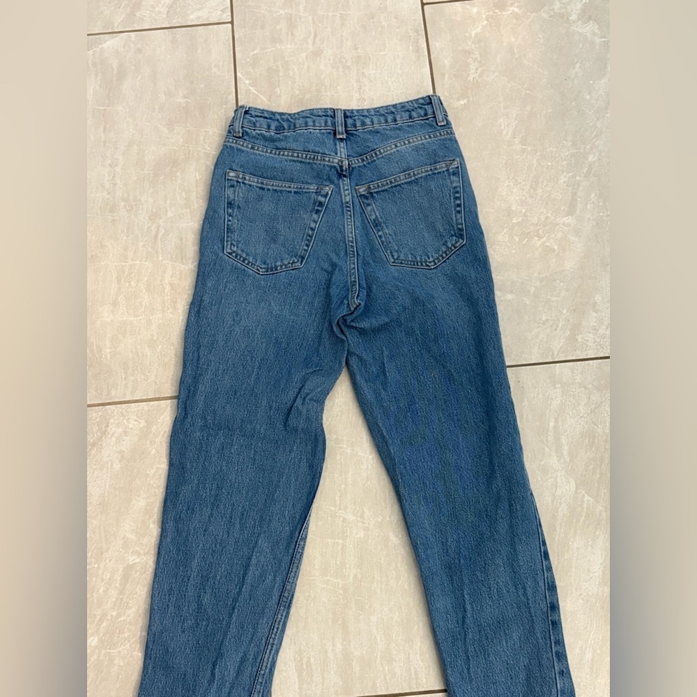 Topshop Mom Jeans Blue Denim - Picture 5 of 5